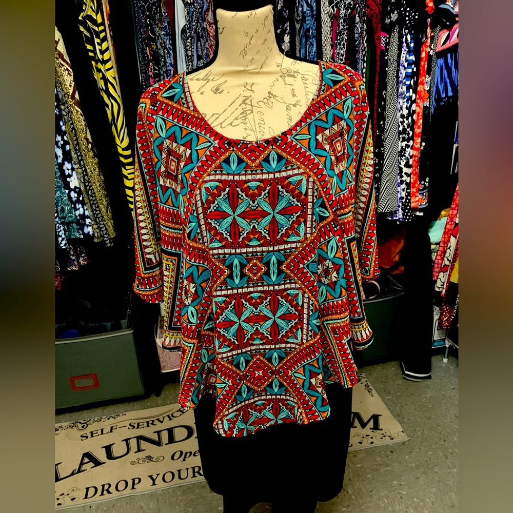EnFocus beautiful colorful dress size 16w